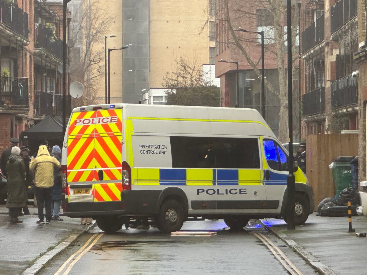 ITV Trigger Point drama filming on SE1's Lancaster Estate