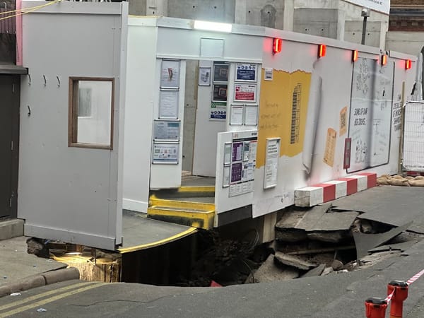 'Sinkhole' appears near London Bridge Station